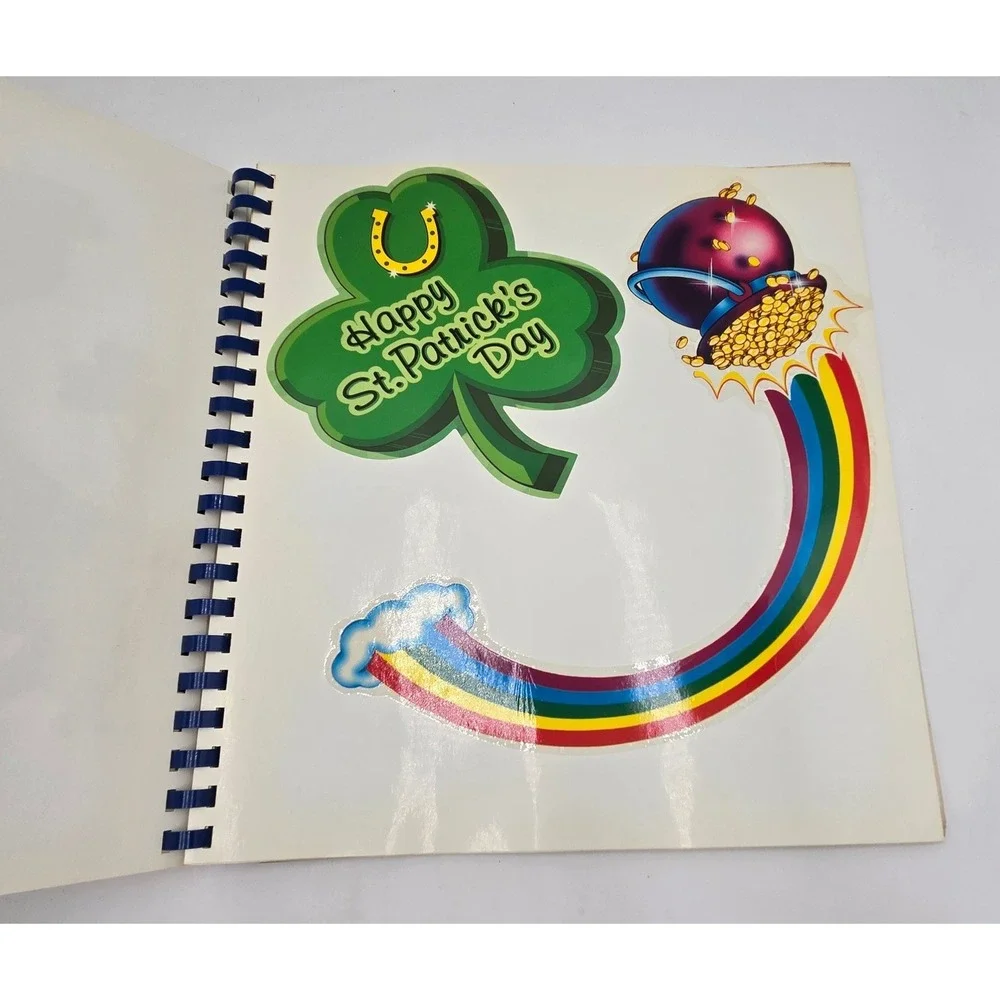 Easter and‎ Spring Vinyl Clings Storage Book Retro Bunny Chick Window Decal